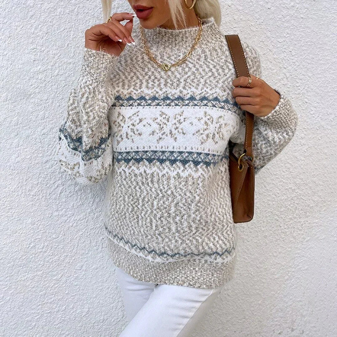 Nora | Graceful Snowflake Christmas Jumper for Women