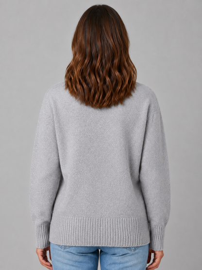 Women's Heart Button Cardigan – Soft Knit V-Neck Button-Up Style