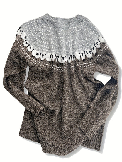 Aria | Timeless Sheep Print Christmas Jumper for Women