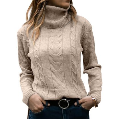 Eloise | Timeless Cable Knit Turtleneck Christmas Jumper for Women