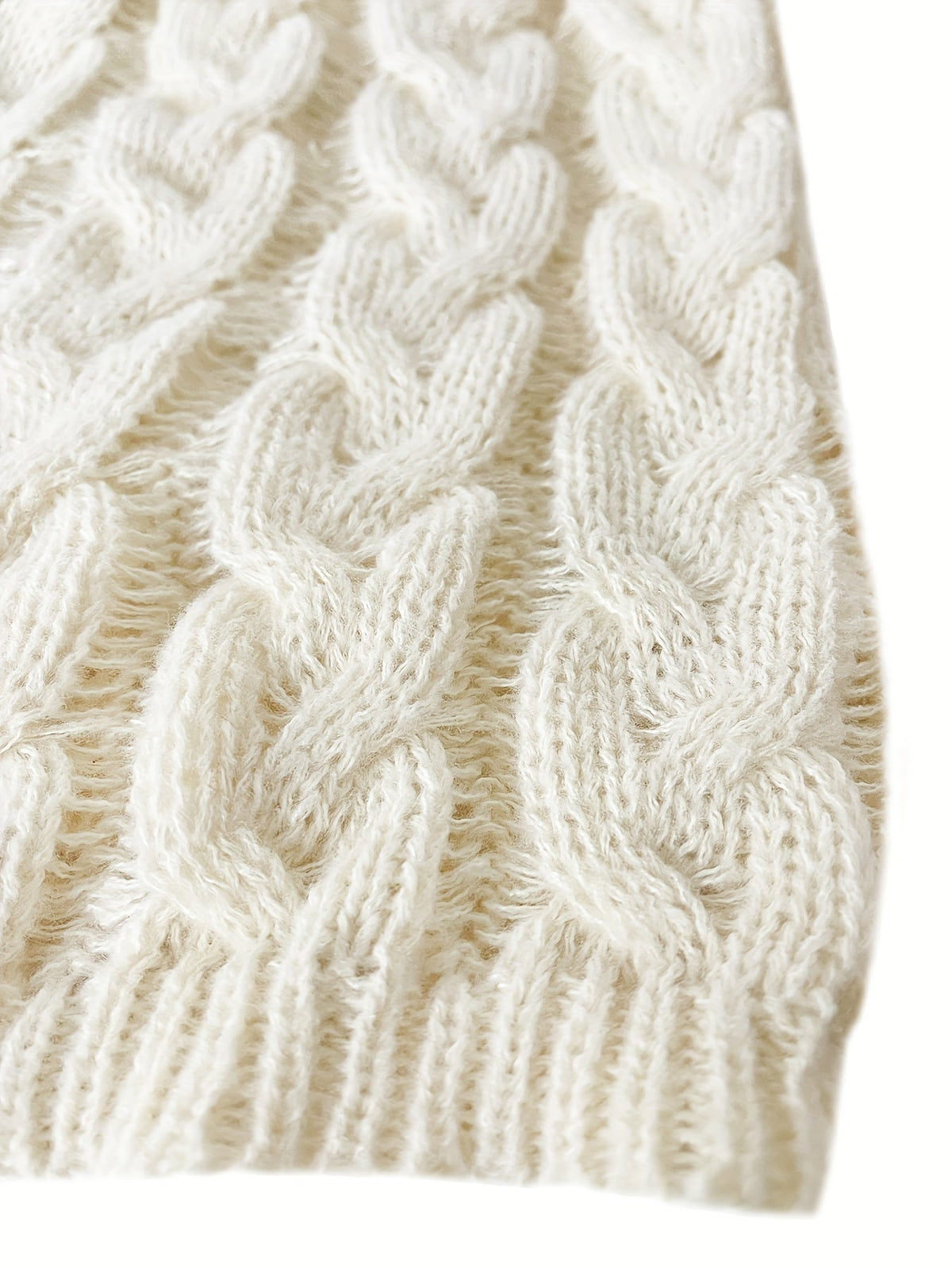 Eva | Sophisticated Cable-Knit V-Neck Christmas Jumper for Women