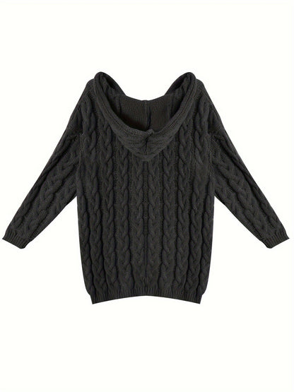 Eva | Sophisticated Cable-Knit V-Neck Christmas Jumper for Women