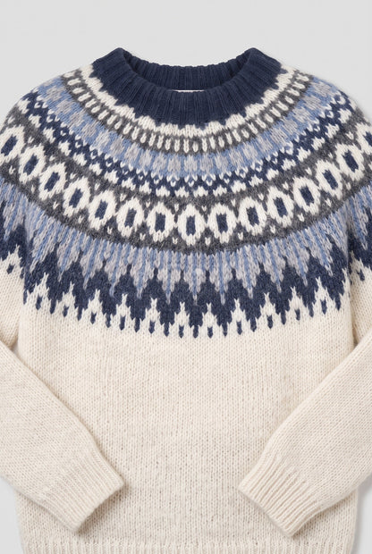 Evelyn | Relaxed Fair Isle Christmas Jumper for Women