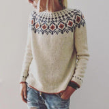 Hallie | Elegant Fair Isle Christmas Jumper for Women Chunky Knit