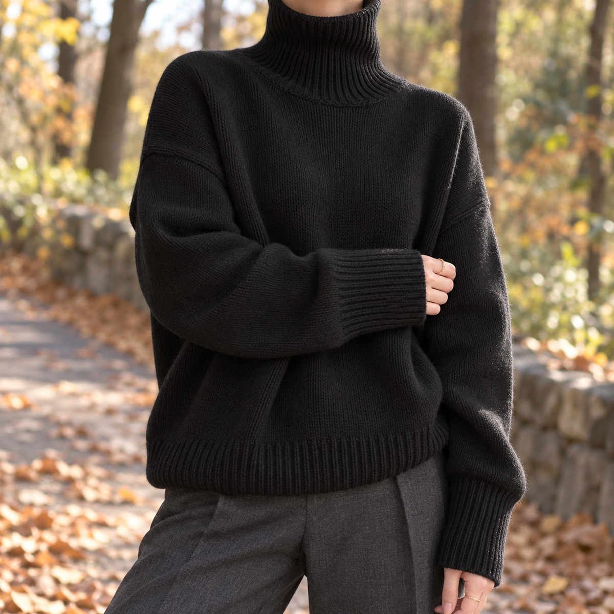 Cleo-Marie Relaxed Turtleneck Jumper