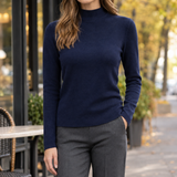 Adriana-Claire Mock Neck Jumper