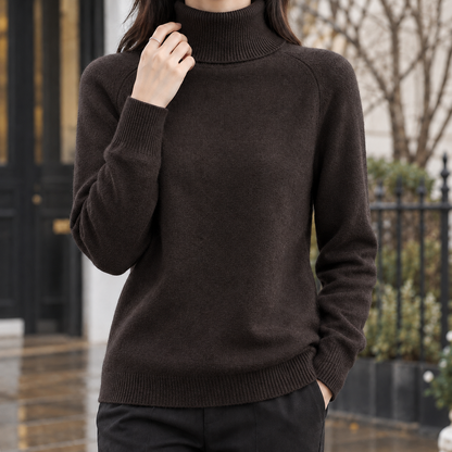 Cadence-Sage Turtleneck Jumper