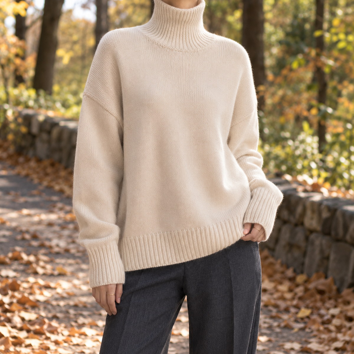 Cleo-Marie Relaxed Turtleneck Jumper
