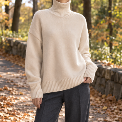 Cleo-Marie Relaxed Turtleneck Jumper