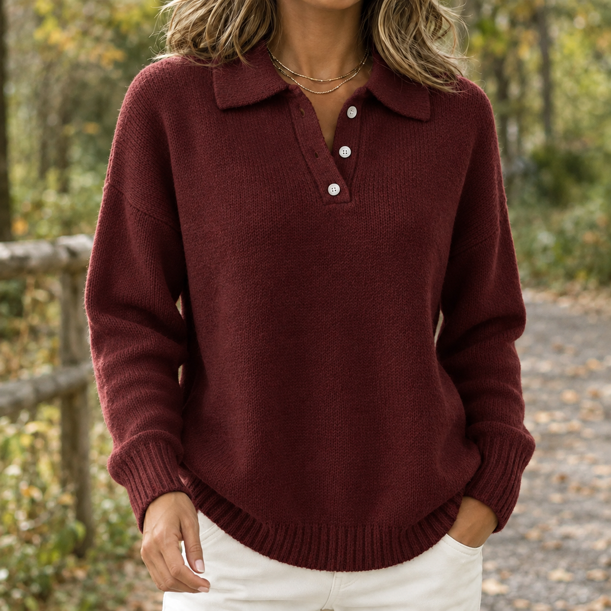Blair-Mae Relaxed Polo Jumper
