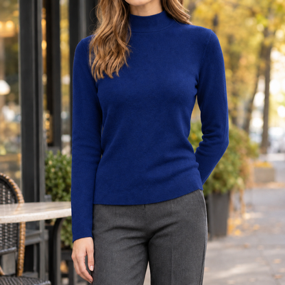 Adriana-Claire Mock Neck Jumper