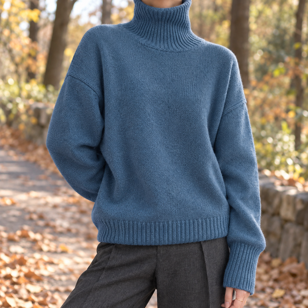 Cleo-Marie Relaxed Turtleneck Jumper