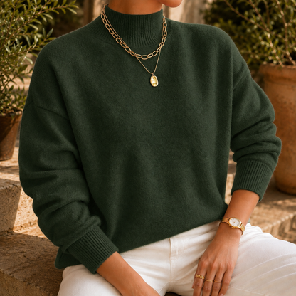 Elena Mock Neck Jumper