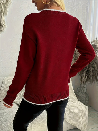 Lyla | Stylish Snowflake Christmas Jumper for Women