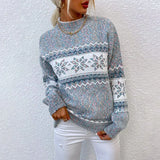Nora | Graceful Snowflake Christmas Jumper for Women